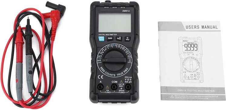 DM91A Hochpräzises Miniatur-Digitalmultimeter, 9999-Zählgerät