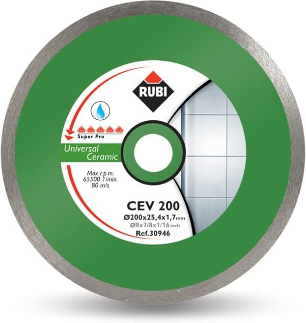 Rubi tarcza diamentowa do ceramiki cev 200 x 25,4mm superpro