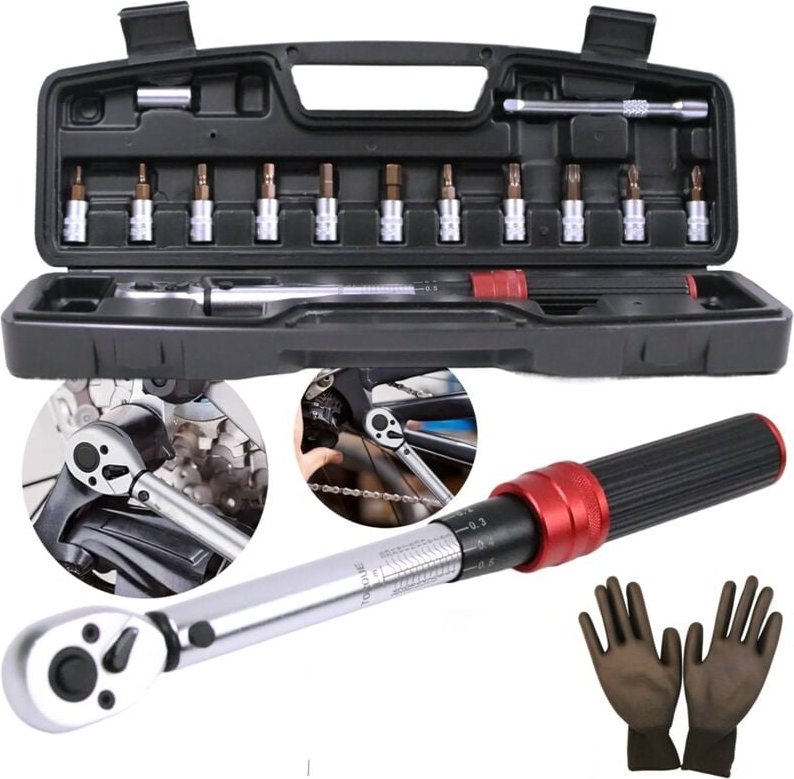 Mucola - Drehmomentschlüssel Set 1/4' 3-25Nm 72 Zähne Ratschenkopf ±3% Fehlergenauigkeit