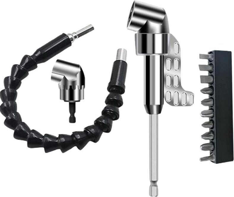 Tlily - Winkelbohradapter, Sechskantschaft-Schraubendreheraufsatz