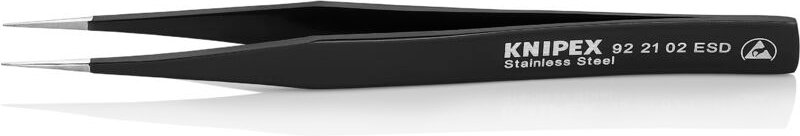 92 21 02 esd Universalpinzette esd Glatt 128 mm