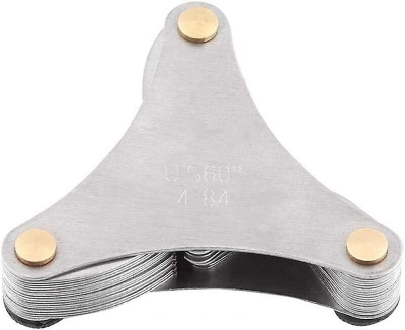 BEBUSINGOTO Gewindesteigungslehre aus Edelstahl, 60 Grad und 55 Grad, metrisches + imperiales Messwerkzeug (52-teilig)