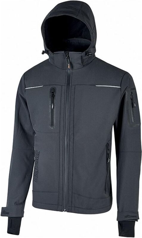 Space Arbeit Softshelljacke - l - Dunkelgrau - U-power