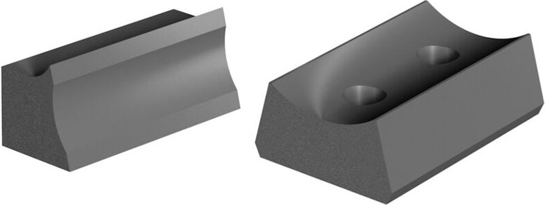 692.999.02 KLEMMKEIL 38x22.5x13mm (2 M8 LÖCHER) FÜR 692 KÖPFE