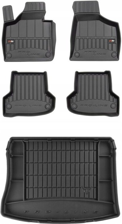 3D SET Fußmatten und Kofferraummatte Audi A3 8P Quattro 2003-2013 Fließheck