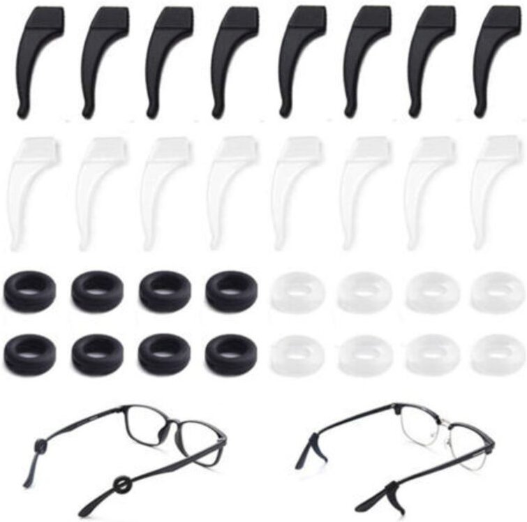 Rutschfeste Silikon-Brillenhalterung, Brillenstütze, rutschfeste, flexible Brillenhalterung, komfortable Silikon-Brillen...