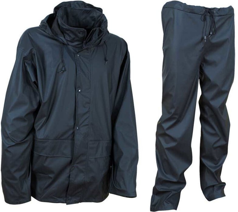 Cofra Regenanzug 2 tlg. 100% Polyester mit PU blau M