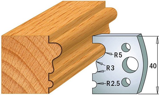 690.033 Paar Messer Kss 40x4mm