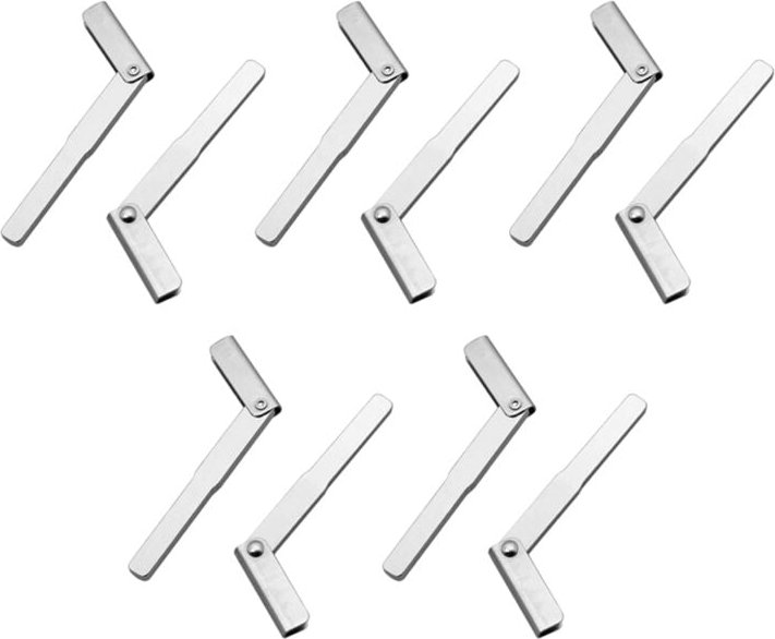 Tlily - 10 Stück -Notfall-Smart-Remote-Schlüsselblattrohling für Evoque 4 Range xe xfl Et