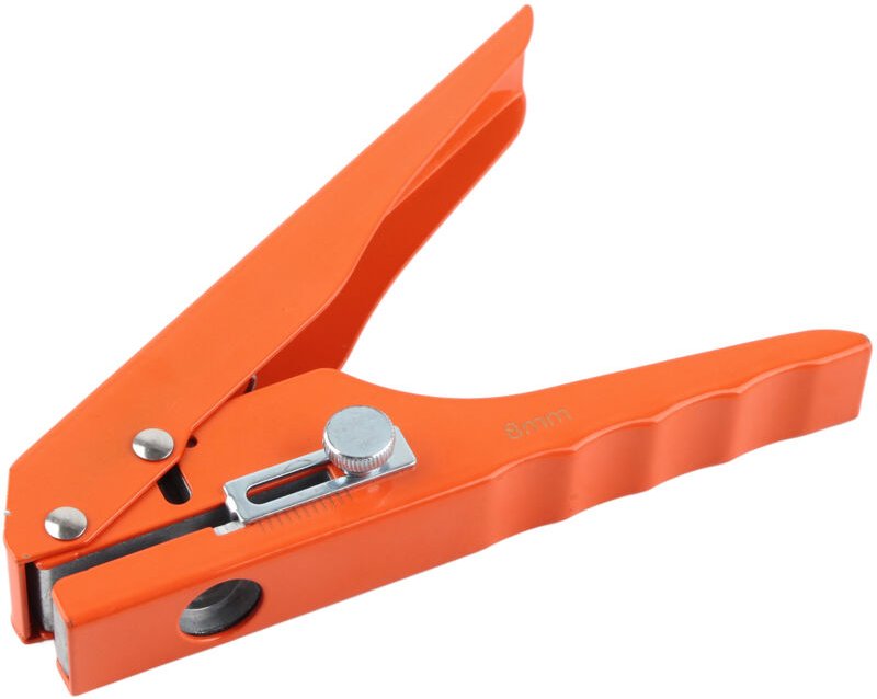 Lochstanze, verstellbare Skala, tragbar, robust, 10-mm-Eisenlochstanze, kraftsparend, präzise Verarbeitung für Karton