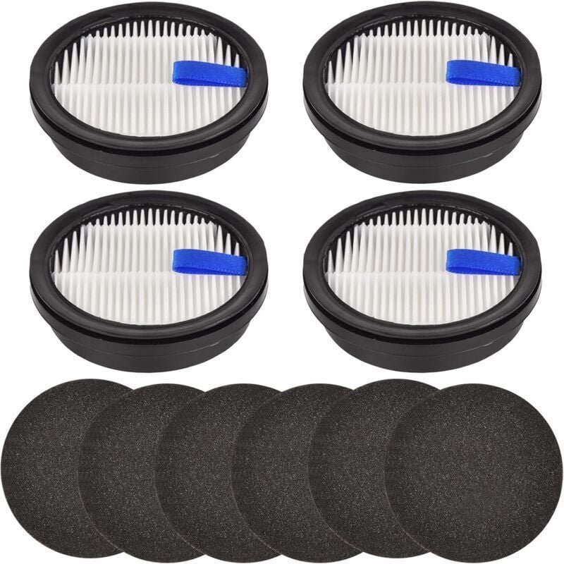Filterschwamm-Set für Afoddon A200PRO/A200 ORFELD B08/C10A/C10G Akku-Staubsauger, 4 HEPA-Filter, 6 Schwammfilter
