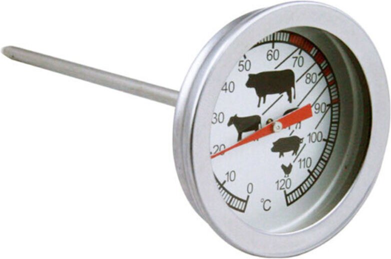 Linghhang - Analoges hitzebeständiges Thermometer zum Kochen, Braten, Grillen, Räuchern, als Topflappen, bbq, Drehspieß,...