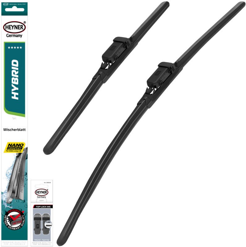 HEYNER® Scheibenwischer komp. mit LEAPMOTOR C11 (12.2020 - 03.2026) HYBRID Flachbalkenwischer