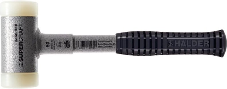 Erwin Halder Kg - Halder SUPERCRAFT-Schonhammer, Stahlrohrstiel, ergonom. rutschsicherem Griff, ø 70 mm