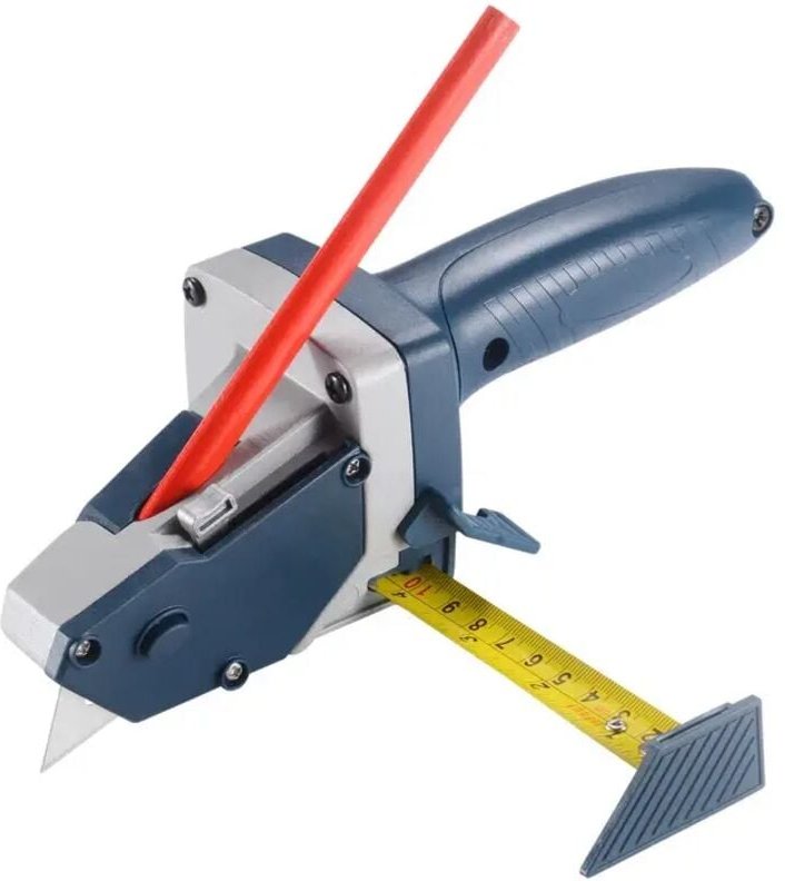 Kreisförmiges Holzschneidewerkzeug für Trockenbau – Gipskartonschneider mit Maßband und Positionierung