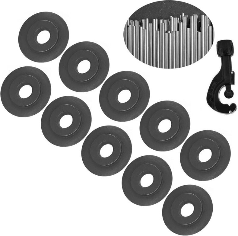 Ej.life - Ersatzradklinge Manganstahl Ersatzrad für Rohrschneider 10PCS mit 4 Ersatzschneidrädern für Rohrschneider, Sch...
