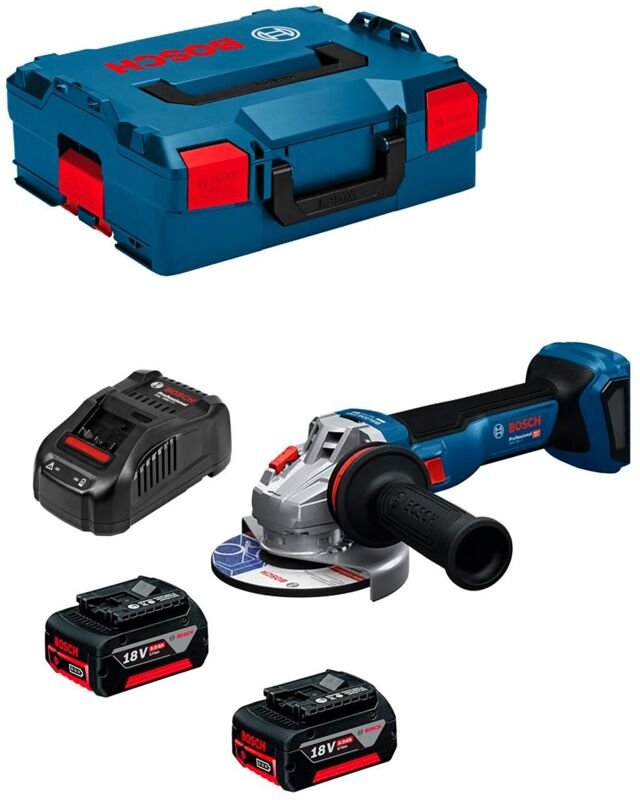 Winkelschleifer BOSCH GWS 18V-11 125mm (2 x 5,0 Ah + GAL1880CV + L-Boxx 136)