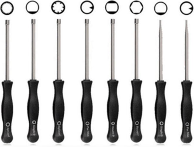Set mit 8 Vergaser-Einstellschraubendrehern, Tuning-Werkzeugen, Vergaserschraubendrehern, Motorreinigung, Reparatur, gee...