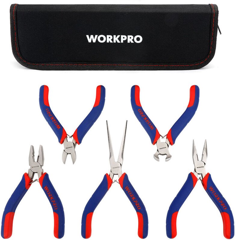 Set mit 5 Workpro Miniaturzangen