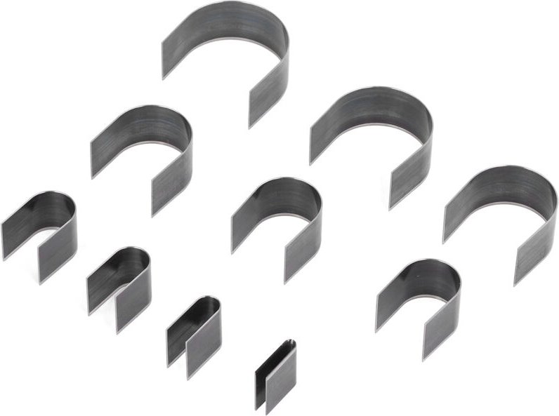 10 Stück Lederstanz-Winkelmesser.