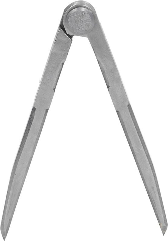 Verstellbarer 150 mm langer Zirkel aus hochhartem, verschleißfestem Kohlenstoffstahl mit geradem Muster
