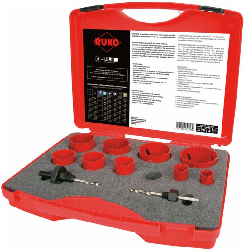 Ruko - Lochsägensatz 11-teilig 19 - 64 mm ( 8000422995 )