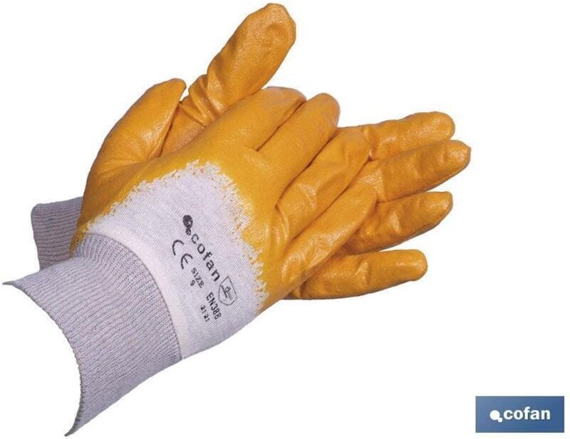Gelber Nitrilhandschuh, Blistergröße 9
