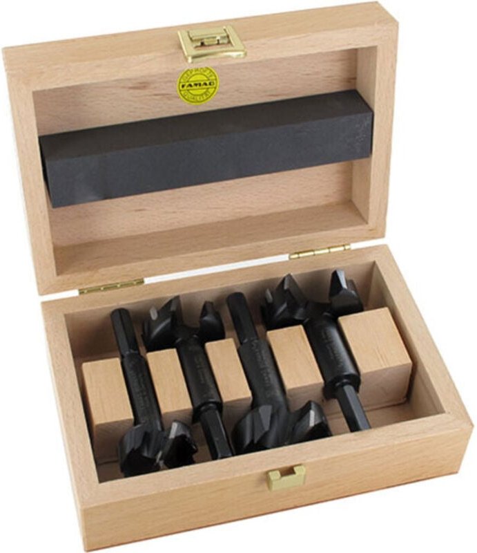 Bormax 3 4-teiliger Satz im Holzkasten Durchmesser 35. 40. 45. 50