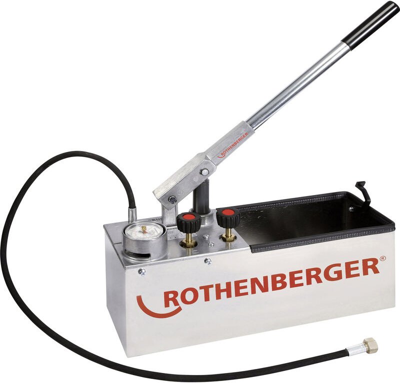 Prüfpumpe rp 50S Inox, manuell, korrosionsbeständig, bis 60 bar - Rothenberger