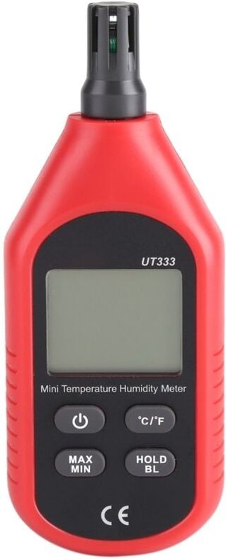 UT333 Tragbares digitales LCD-Thermometer/Hygrometer zur Messung von Lufttemperatur und Luftfeuchtigkeit