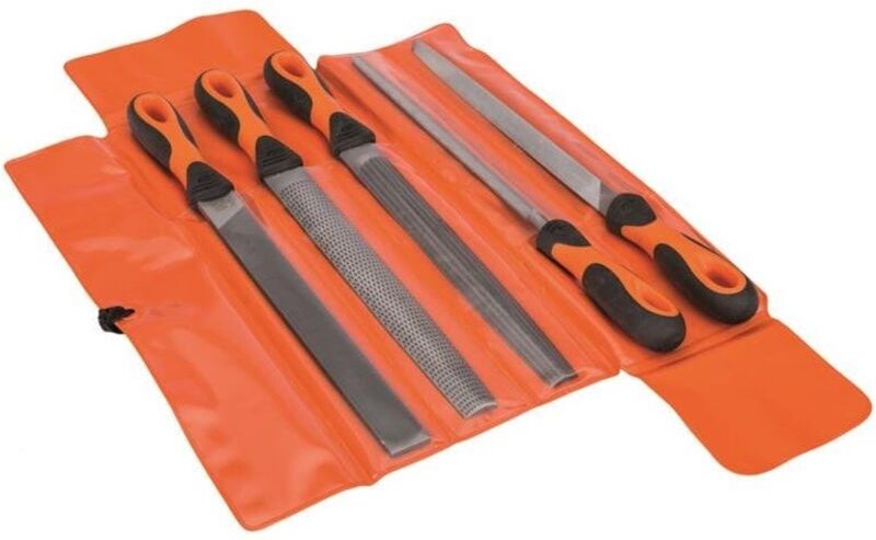 Bahco - Feilensatz Set 250 mm 5 tlg. 1-477-10-2-2 Rundfeile Werkstattfeilen Feile