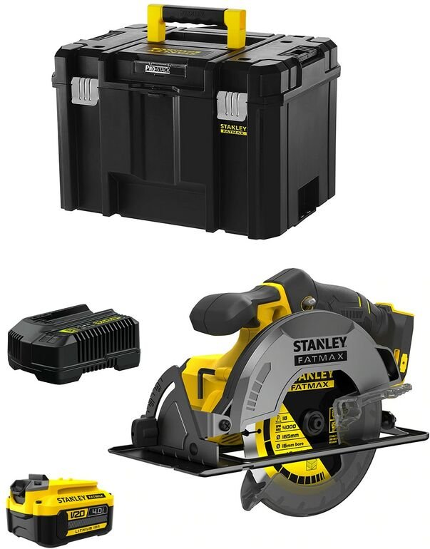 Stanley - Handkreissäge FatMax SFMCS500M1T (1 x 4,0 Ah + Ladegerät + tstak vi)