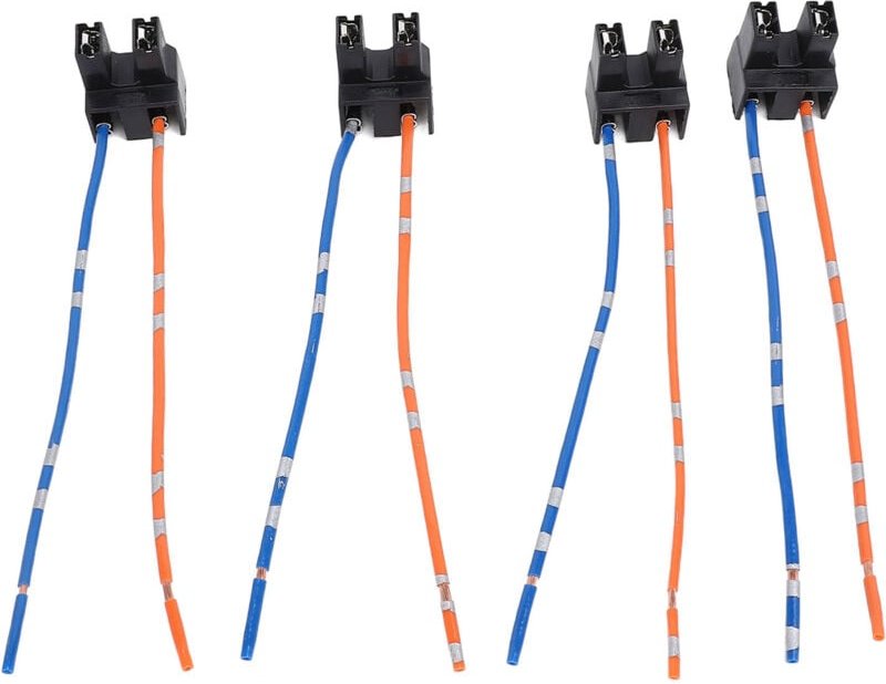 H7 Scheinwerfer-Sockel-Kabelbaum, 4-teilig, weiblicher Anschlussdraht für H7 Halogenlampe DC12-24V.