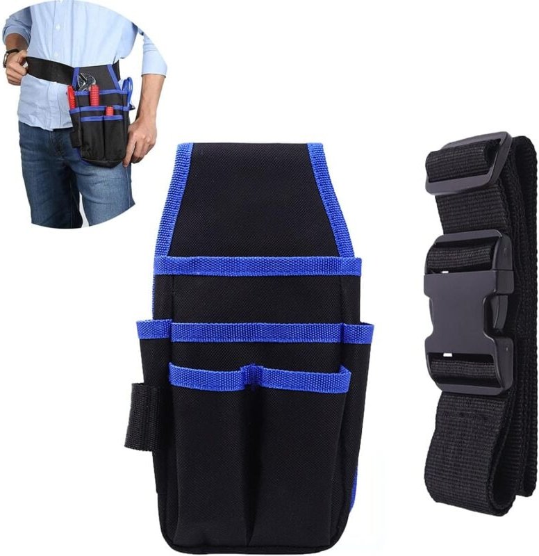 Werkzeugtasche Werkzeugtaschenhalter 7 Fächer Verstellbares Oxford-Gewebe mit Universaltaschen Werkzeugtasche, Perfekt f...