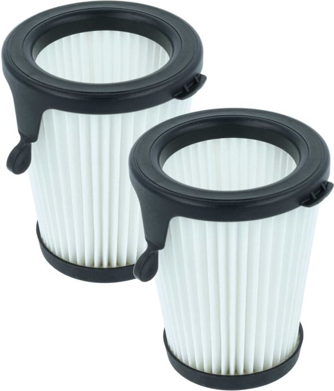 vhbw 2x Staubsaugerfilter kompatibel mit Milwaukee M12, 0850-20 Staubsauger - HEPA-Filter Schwarz Weiß