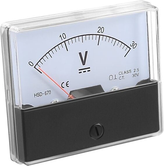 -670 Präzisions-Analog-Panel-Voltmeter DC 30V
