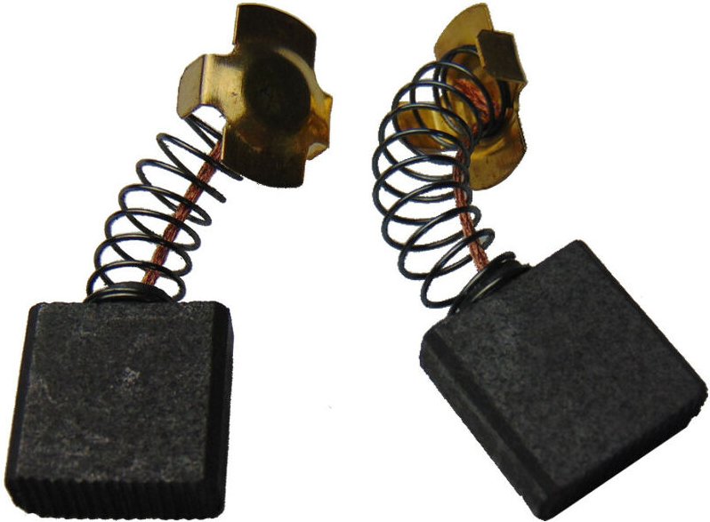 Trade-shop - 2x Motorkohlen / Kohlebürsten / Schleifkohlen 7 x 17 x 17-18 mm für viele Hitachi Elektrogeräte wie c 15 fa...