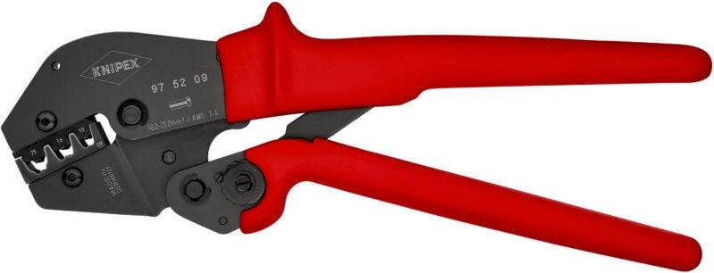 Knipex - 97 52 09 Crimpzange Aderendhülsen 10 bis 25 mm²