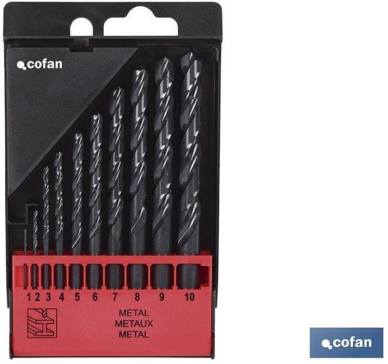 Cofan - Hss-Bohreretui – Maße: 2–8 mm (6 Stück)
