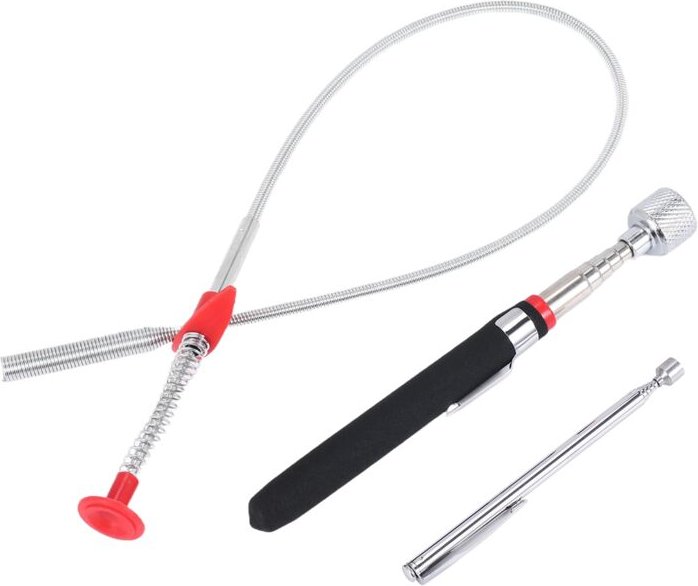 3 Pack Pick-Up Werkzeug Set Magnetische Werkzeuge Abrufen Von Teleskop Magnet Pickup Werkzeugen Biegbarer Kurven Grabber