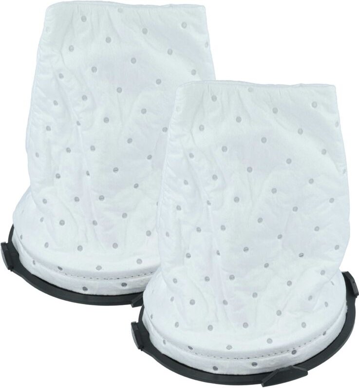 vhbw 2x Sackfilter kompatibel mit Thomas SUPER 30 S Aquatherm Trockensauger, Staubsauger - Ersatz-Filter Schwarz Weiß