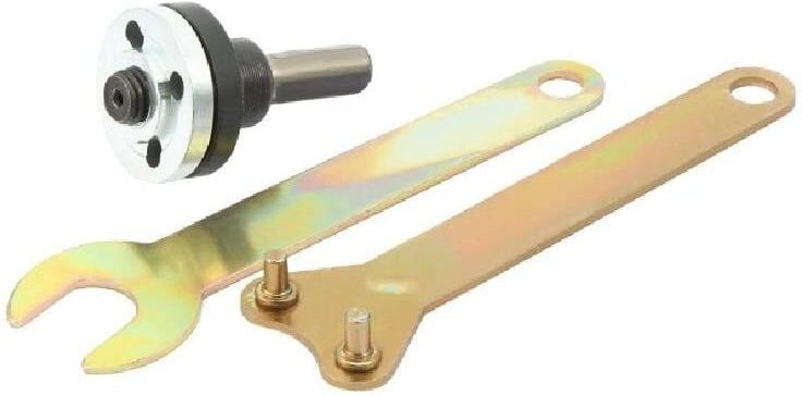 10 mm 3/8 Zoll Bohrfutteradapter, Winkelschleifer-Scheibenhalter, 2 Sätze 3-in-1-Schraubenschlüssel