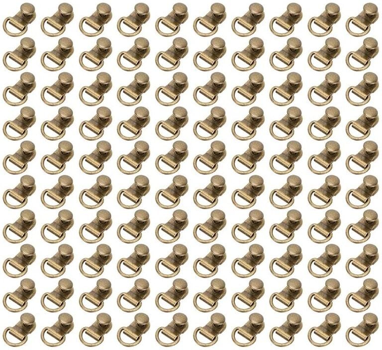 Lntyq 100 Sets Schnürsenkelhaken, Schnürsenkelbeschläge, D-Ring-Ösenschnalle, Stiefelschnürsenkel, Sicherheitsschnürsenk...