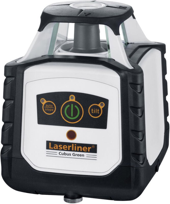 Laserliner - Cubus Green 110 Rotationslaser inkl. Laserempfänger, selbstnivellierend Reichweite (max.