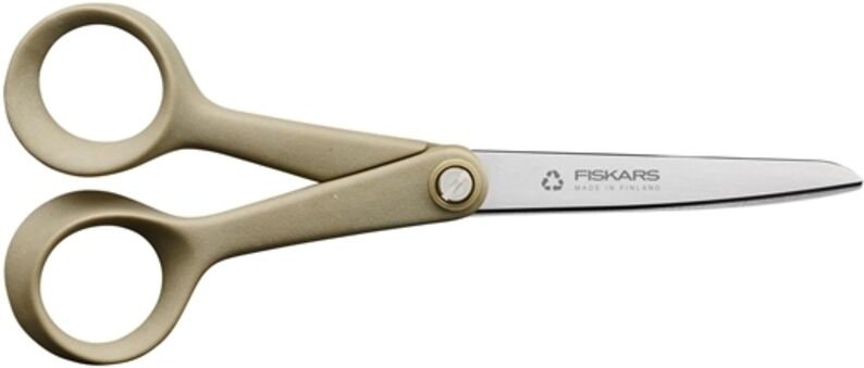 ReNew Kleine Schere – Rechtshänder – Scharfe Klingen aus recyceltem Edelstahl – 17 cm Fiskars