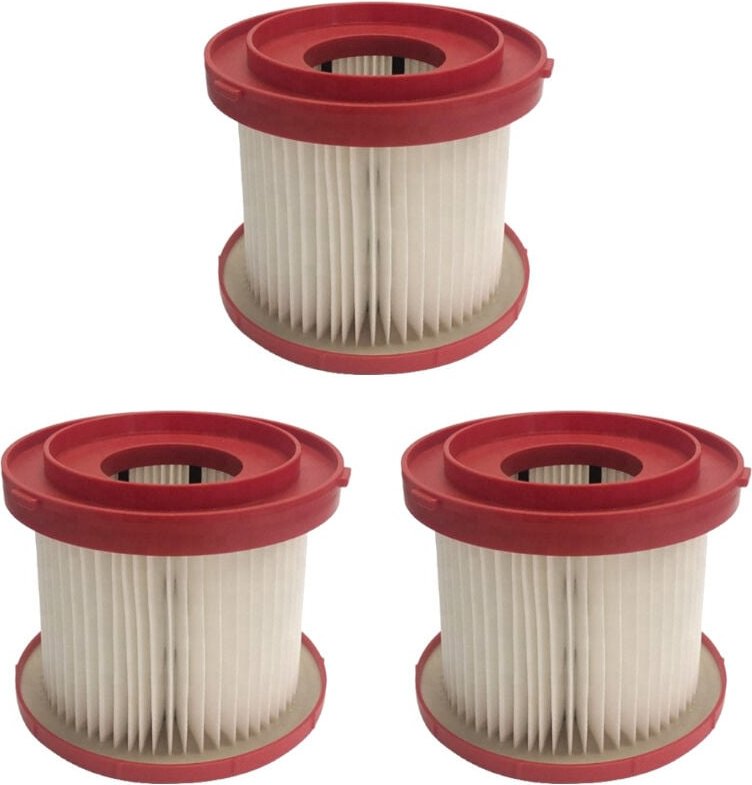 Trade-Shop HEPA-Filter / Filterpatrone / Lamellenfilter kompatibel mit Milwaukee M18 VC2-0, M18 VC-0, M28 VC-0, M18 0880...