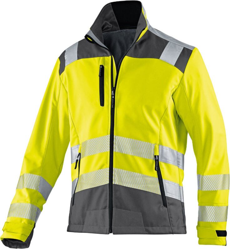 Kübler Jacke REFLECTIQ Softshell PSA 2 warngelb/anthrazit Gr. XS