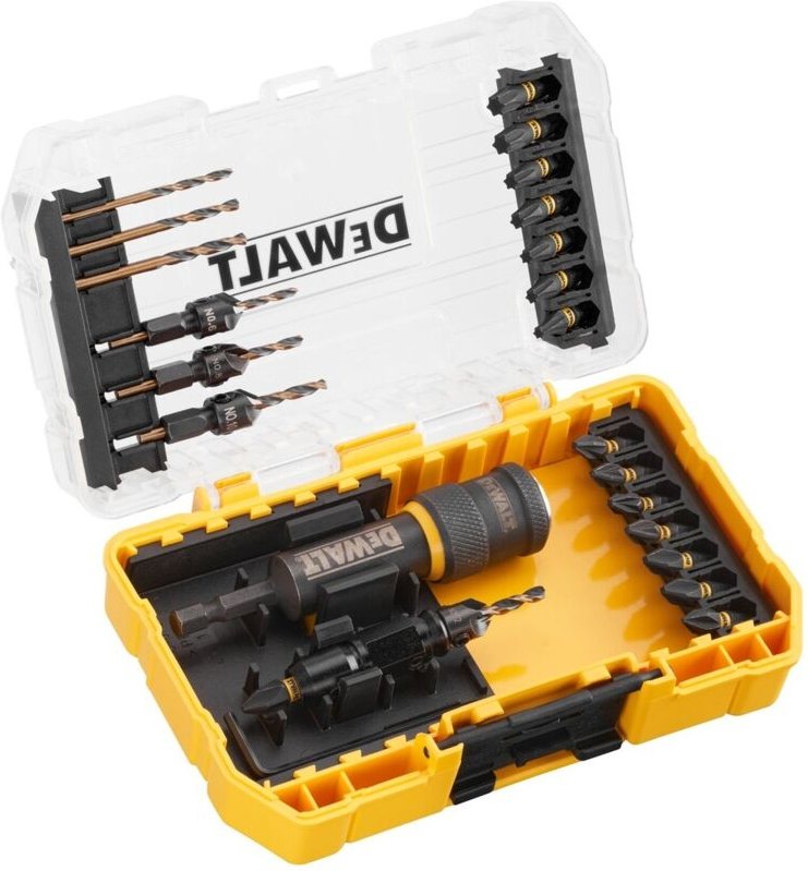 DeWALT Zubehör - Wechseladapter-Set Flip and Drive, mit Zubehör, Tough Case DT70779T
