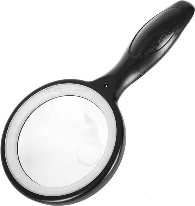 Leselupe, LED-Lichtlupe, Englische Lupe, USB-Ladelupe, Leselupe für ältere Menschen