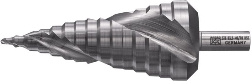 PFERD TOOLS Stufenbohrer HSS 15 Bohrstufen Ø 3,5-40 mm 3-Flächenschaft-Ø 10 mm, abgestimmt auf die gängigen Durchmesser ...